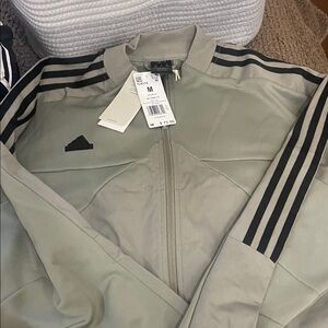 Adidas Men's Light Gray Bomber Jacket